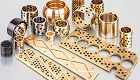 VSB-50 Flange 300℃ Solid Bronze Plain Bearings For Railways