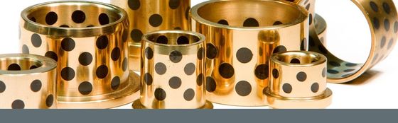 VSB-50 Flange 300℃ Solid Bronze Plain Bearings For Railways