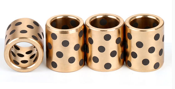 60N/Mm² Solid Bronze Plain Bearings With Lubricating Plugs