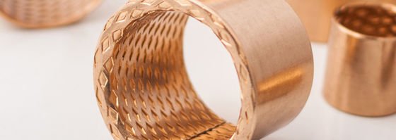 WB702 WB700 CuSn8 CuSn6.5 Wrapped Bronze Bushings With Holes