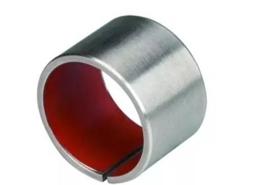250N/mm² Self Lubricating Red PTFE Metal Polymer Bearings
