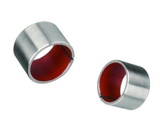 250N/mm² Self Lubricating Red PTFE Metal Polymer Bearings