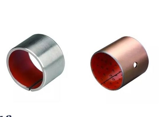 250N/mm² Self Lubricating Red PTFE Metal Polymer Bearings