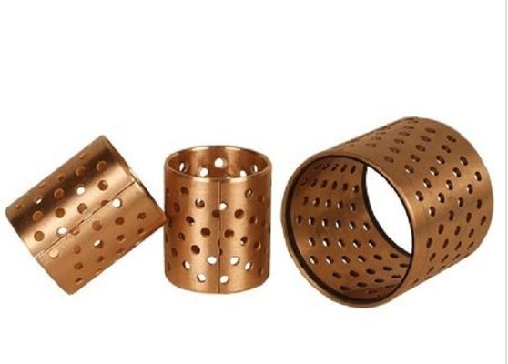 Self Lubricating Thin Wall CuSn8P Bronze Perforated Bushings
