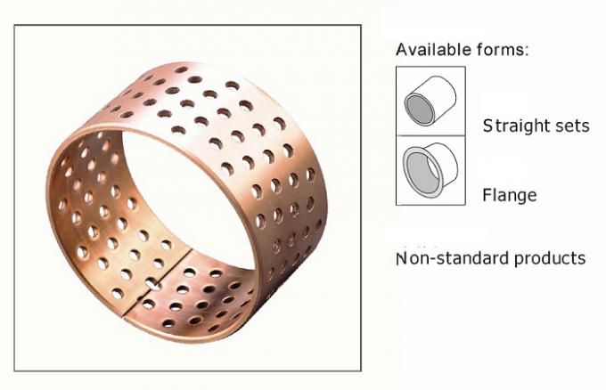 WB702 WB700 CuSn8 CuSn6.5 Delikli Bronz Burçlar Sarılı 0