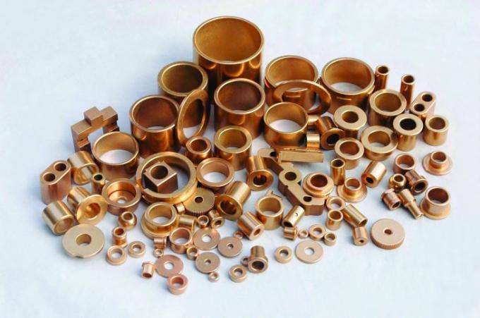 Yüksek Doğruluk SAE 841 Küresel Sinterlenmiş Bronz Kovanlı Rulman 1