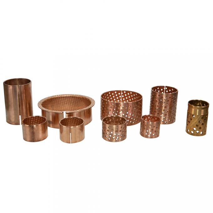 Yüksek Yük Kapasitesi CuSn8P CuSn6.5P Sarılı Bronz Burçlar 0